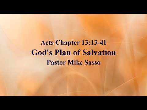 God's Plan of Salvation - Acts 13:13-41