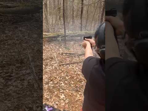 My girlfriend shooting my Glock 26, So stiff with it 😭 She can still have it I guess #gunculture