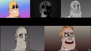 Mr Incredible Becoming Everything (Animation)