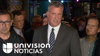 De Blasio sobre explosión en Nueva York: “No seremos intimidados”