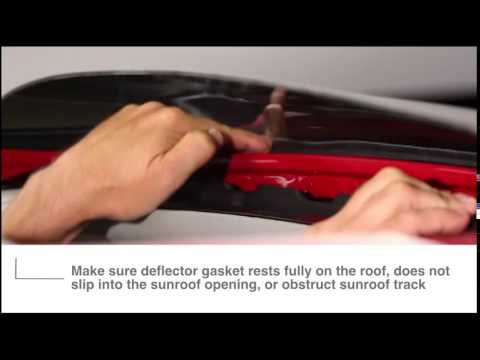 WeatherTech: Sunroof Wind Deflector - Installation Guide