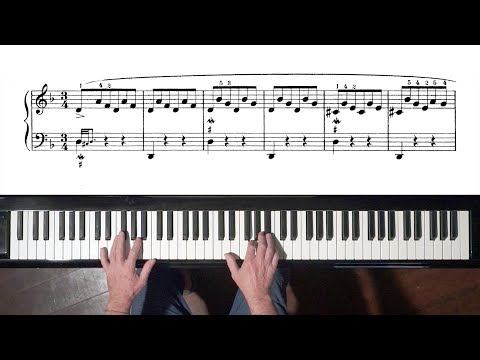 Bach Prelude No.5 from “12 Short Preludes” for Intermediary Pianists [BWV 926]