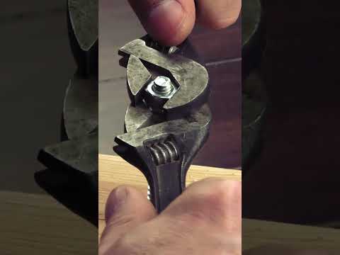 Part of a video titled 118. Hanger bolts link metal to wood #mtbitesize #shorts #makethings