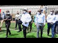 president Museveni tour's Nakivubo stadium