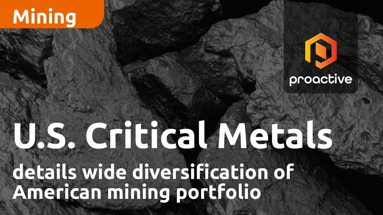 U.S. Critical Metals details wide diversification of American mining portfolio