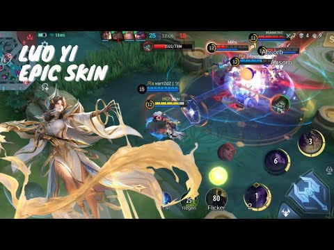 Luo Yi Gameplay with new epic skin Oracle of Sol MLBB