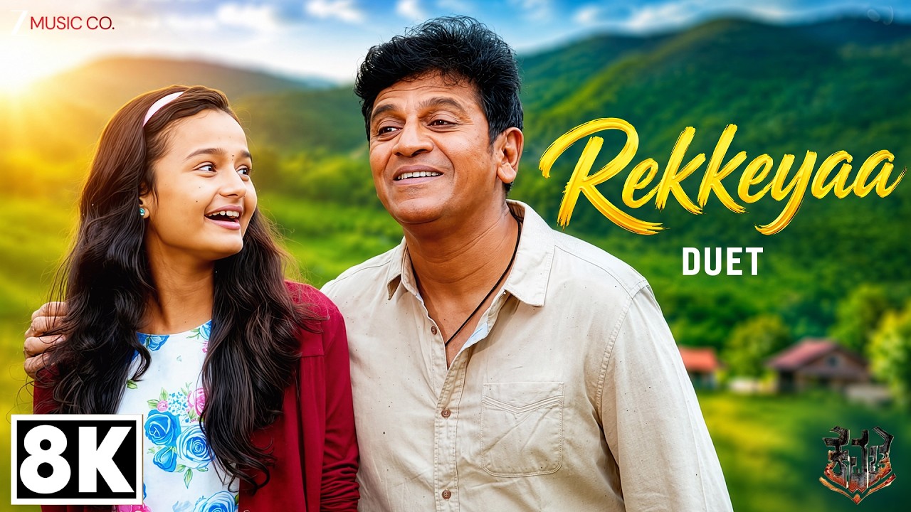 Rekkeyaa Duet 8K Video |Kavacha | Shivaraj Kumar, Baby Anunaya | SP Balasubrahmanyam, Sreya Jayadeep