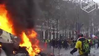 Paris in flames