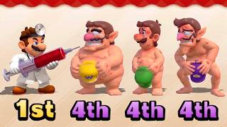 【マリオパーティ100ミニゲームコレクション】ミニゲーム対決！ドクターマリオVSビーチチーム（ルイージ＆ワリオ＆ワルイージ） 4K (UHD)