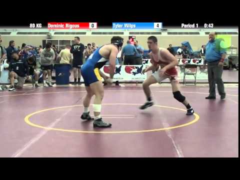 Men`s Freestyle 80 KG Dominic Rigous vs. Tyler Wilps