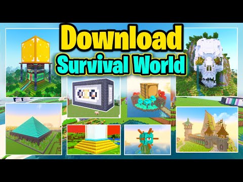 Download My Best Survival World In Minecraft Pocket Edition | Minecraft World Download | Mcpe
