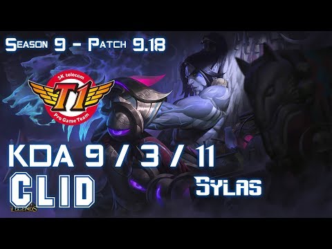 SKT T1 Clid SYLAS vs LEE SIN Jungle - Patch 9.18 KR Ranked