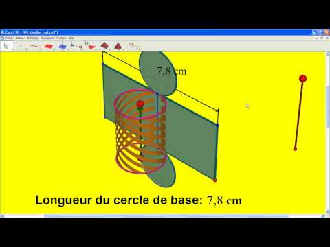 comment construire le patron d'un demi cylindre