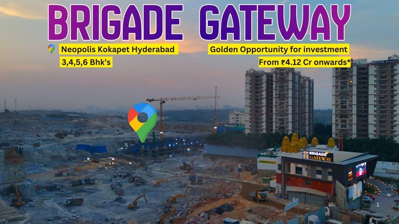 Brigade Gateway Kokapet ☎️ 9701450805 | 3–6 BHK Ultra-Luxury Sky Homes in Neopolis Hyderabad 🌆💎