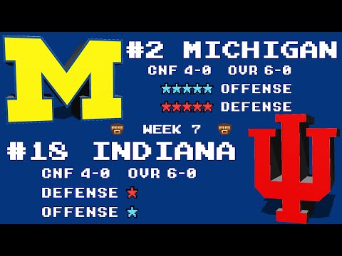 INDIANA. MICHIGAN. Will We Stay UNDEFEATED?? Retro Bowl College Gameplay #5