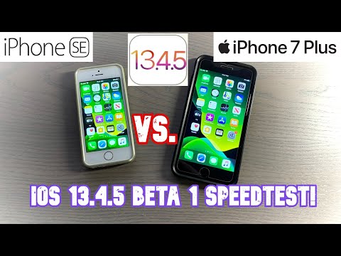 iOS 13.4.5 Beta 1 Speedtest - iPhone SE vs. iPhone 7 Plus!