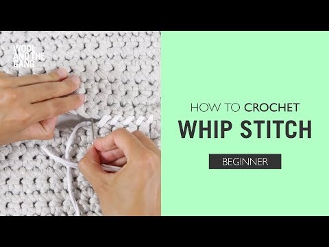 How to: Crochet Whip Stitch poster