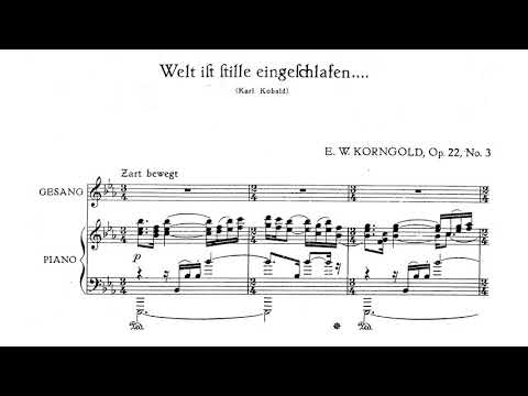 Korngold - 3 Lieder, Op. 22 (1930)