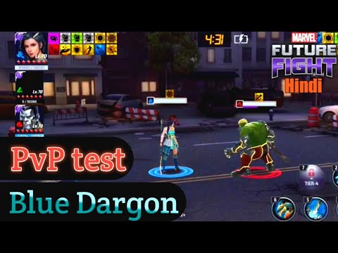 Blue dargon timeline battle test | blue dargon new uniform review | Marvel Future Fight -HINDI