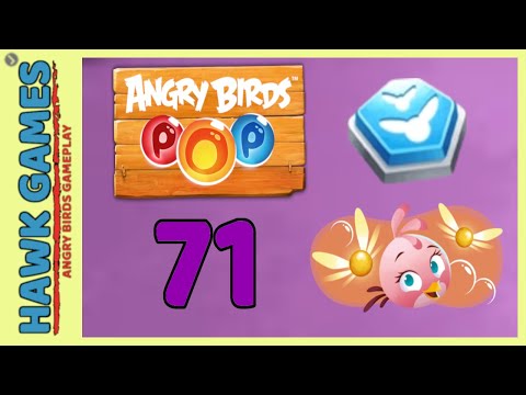 Angry Birds Stella POP Bubble Shooter Level 71 Hard - Walkthrough, No Boosters