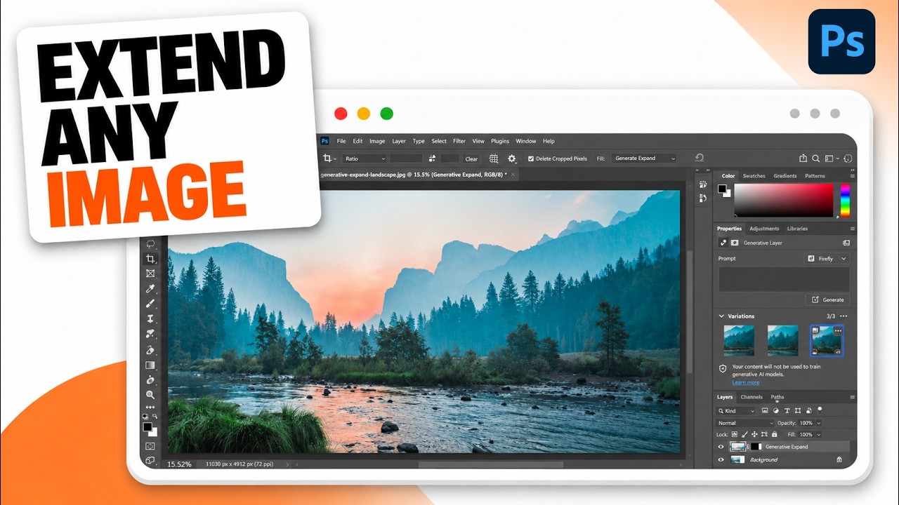 AI Expand Image tutorial