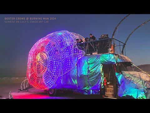 Ðexter Crowe @ Burning Man 2024 [ Sunrise On Lucy S. Cargo Art Car ]