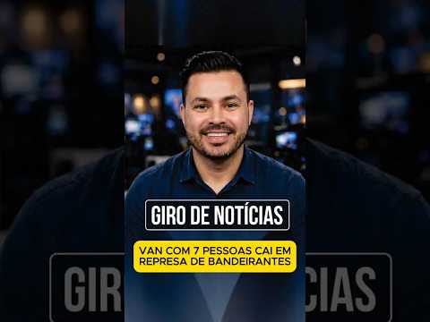 Van com 7 trabalhadores cai em represa de Bandeirantes