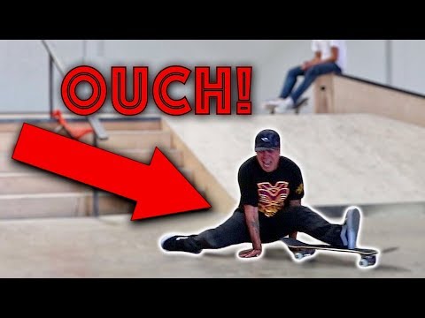 SKATER DOES WORST SPLITS EVER!