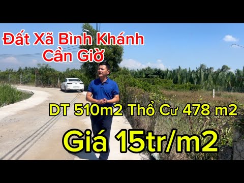 ĐẤT 2 MẶT TIỀN XÃ BÌNH KHÁNH CẦN GIỜ