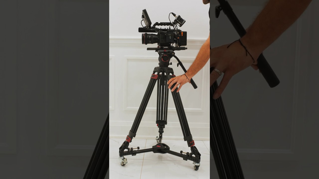 Miliboo Heavy Duty Tripod Dolly with Rubber Wheels