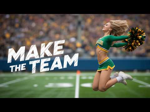 June's Best Baseball And Football Cheerleader Dances #ailookbook #cheerleader #aigirls