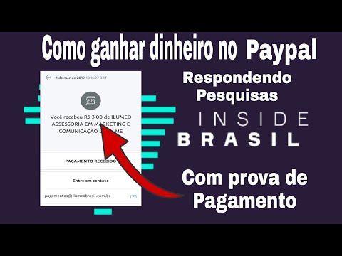 INSIDE BRASIL: Ganhe dinheiro no paypal respondendo pesquisas com prova de pagamento.
