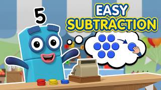 Numberblocks World | Learn Math with Number 8 | Play Shop & Count Coins