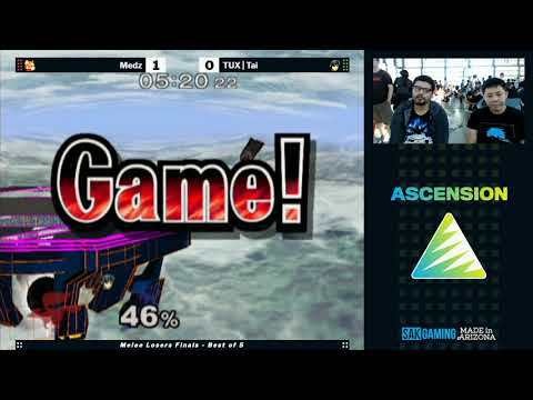 Ascension VII Melee Losers Finals - Medz (Fox) vs TUX|Tai (Marth)