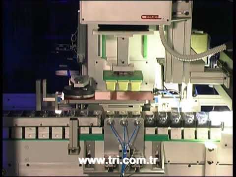 XP08 1C Sürgülü Kozmetik Plastik Şişe Tampon Baskı