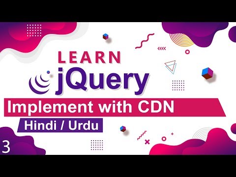 jQuery Implementation with CDN Tutorial in Hindi / Urdu