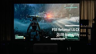 Playstation 5 | 2020 LG CX 77" 4K OLED | Returnal Gameplay (Dark Room)