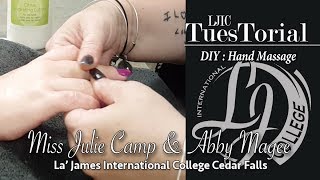 DIY : Hand Massage (La' James International College East Moline!)