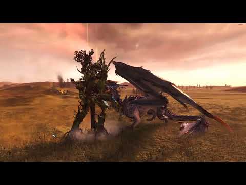 Star Dragon VS Ancient Treeman - Total War: Warhammer 2
