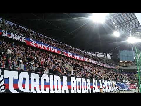 wymiana uprzejmości i doping Górnik Zabrze z Arką 22.04.2019
