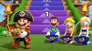 【マリオパーティ9】マリオVSルイージVSピーチVSロゼッタ！究極のミニゲーム対決！