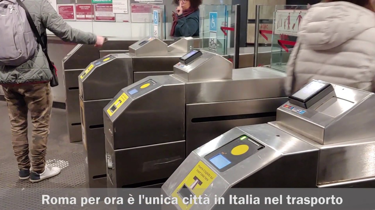 Il pagamento “Tap&Go” nella Metro di Roma Il pagamento “Tap&Go” nella Metro di Roma