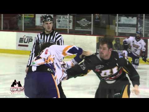 Steven Oligny Vs Marc-Olivier D'amour #2 Camera Angle Nov 27 2015 LNAH Laval Vs RDL