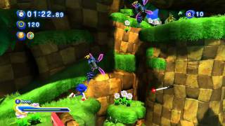 Sonic Generations: Green Hill (Both Acts) (Act 1 Speedrun: 00:55.44)