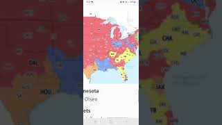 NFL Week 13 2024 TV Coverage Map CBS Early & Late & Fox Single