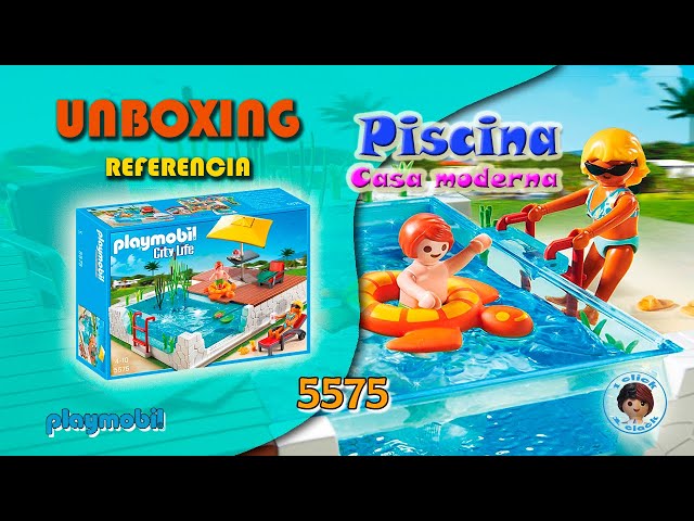Vídeo relacionado con PLAYMOBIL Mansión Moderna de Lujo - Playset Piscina con terraza (5575)