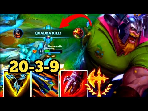 OLAF WILD RIFT TOP | 20-3-9 | BUILD AND RUNES 