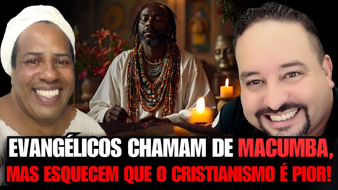 Professor Fabio Sabino e o  Babalorixá Renato de Iyemondja.