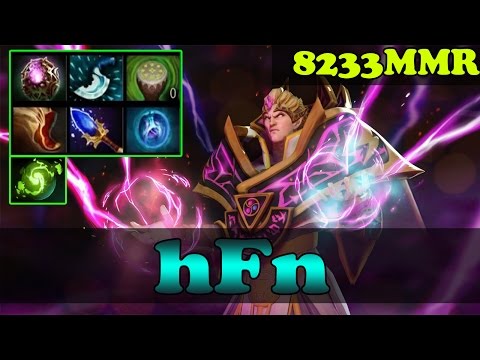 Dota 2 - hFn 8233 MMR Plays Invoker Vol 4 - Pub Match Gameplay!