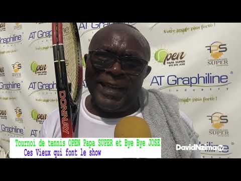 TOURNOI DE TENNIS OPEN PAPA SUPER SUPER ET BYE BYE JOSE: Ces Vieux qui font le show